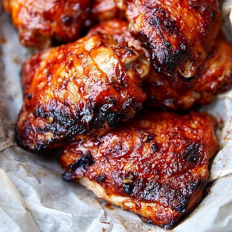 Baked BBQ Chicken Thighs