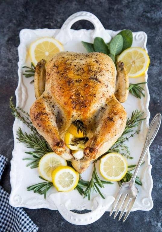 Baked Chicken with Lemon and Rosemary