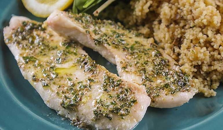 Baked Crappie with Herbs