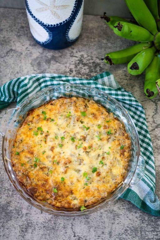 Baked Green Banana Casserole