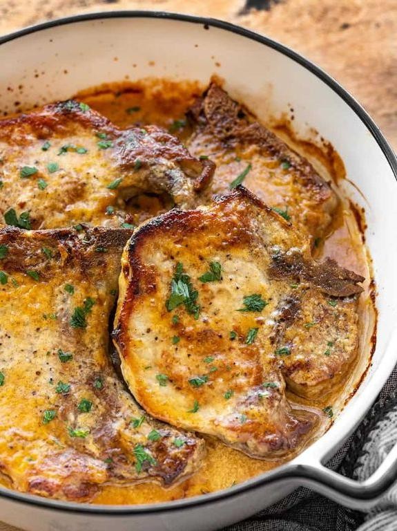 Baked Honey Mustard Pork Chops