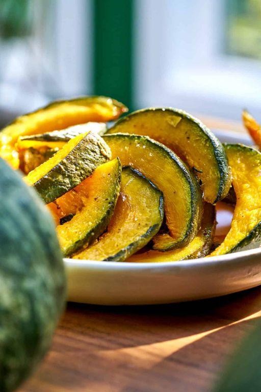 Baked Kabocha Squash with Herb Crust
