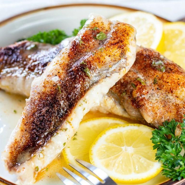 Baked Monkfish with White Wine and Dill