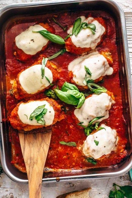 Baked Mozzarella Chicken Roll-Ups