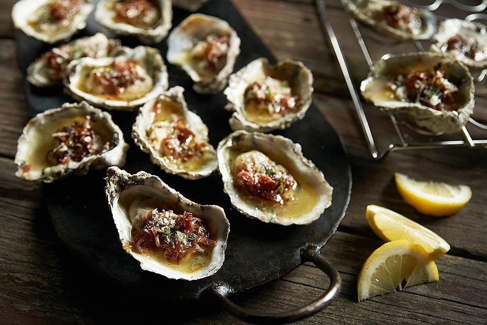 Baked Oysters with Parmesan and Prosciutto