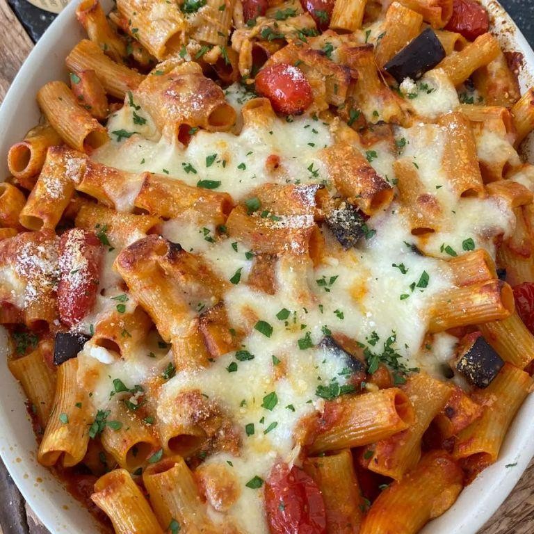 Baked Penne with Eggplant and Mozzarella