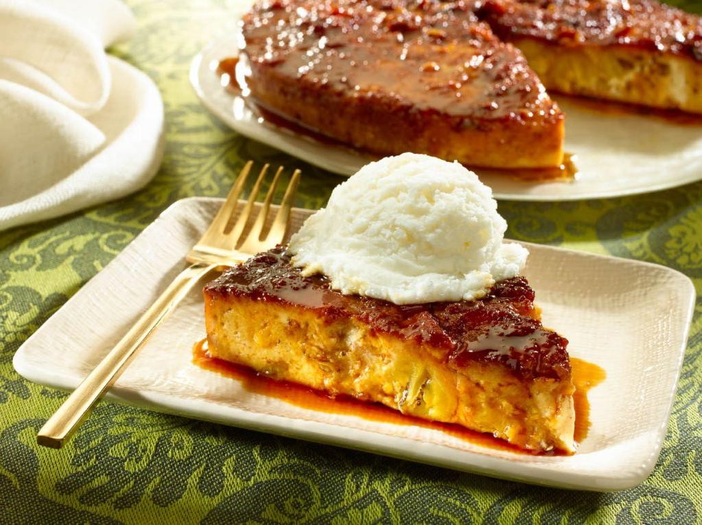 Baked Plantain Bread Pudding