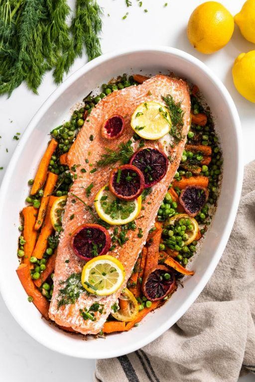 Baked Salmon with Citrus and Dill