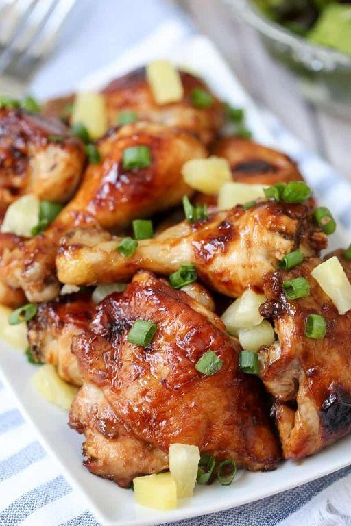 Baked Tropical Pineapple and Chicken Thighs