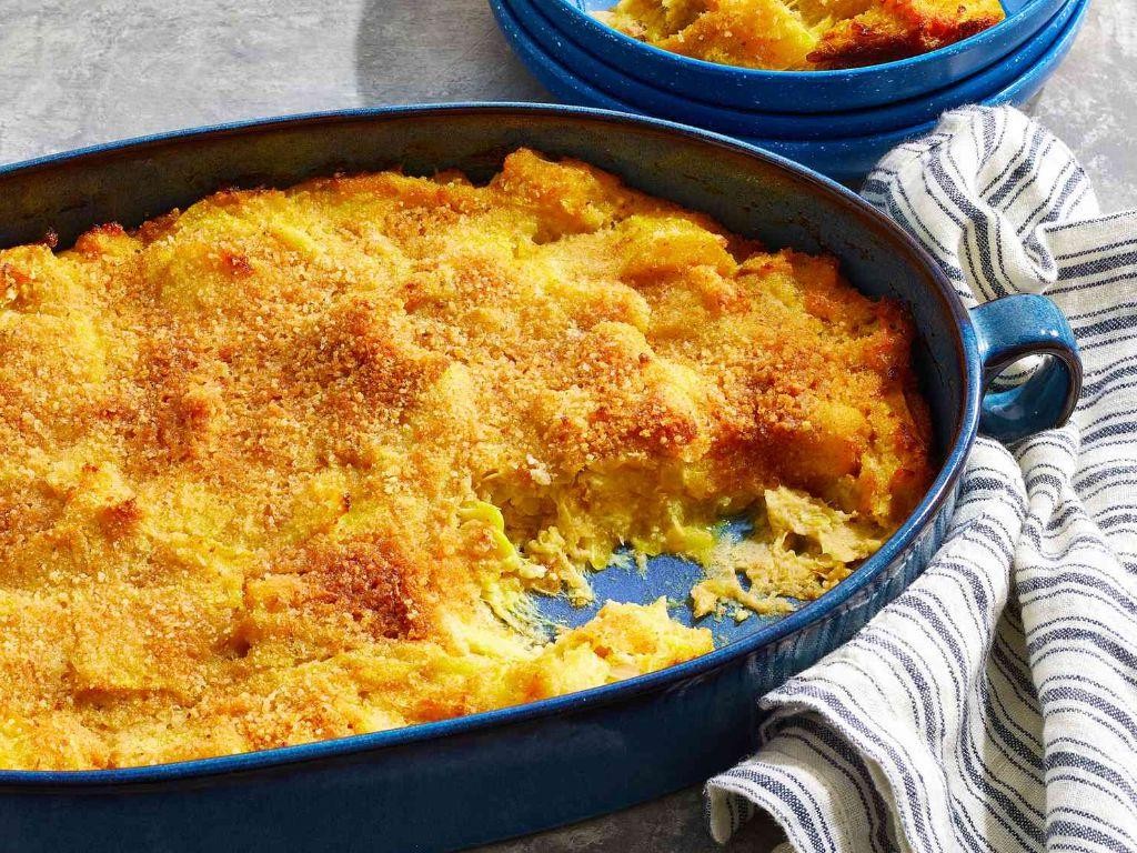 Baked Yellow Squash Gratin