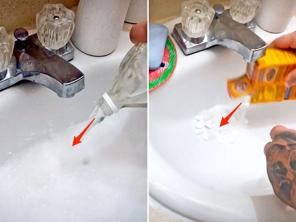 Baking Soda and Vinegar Drain Cleaner