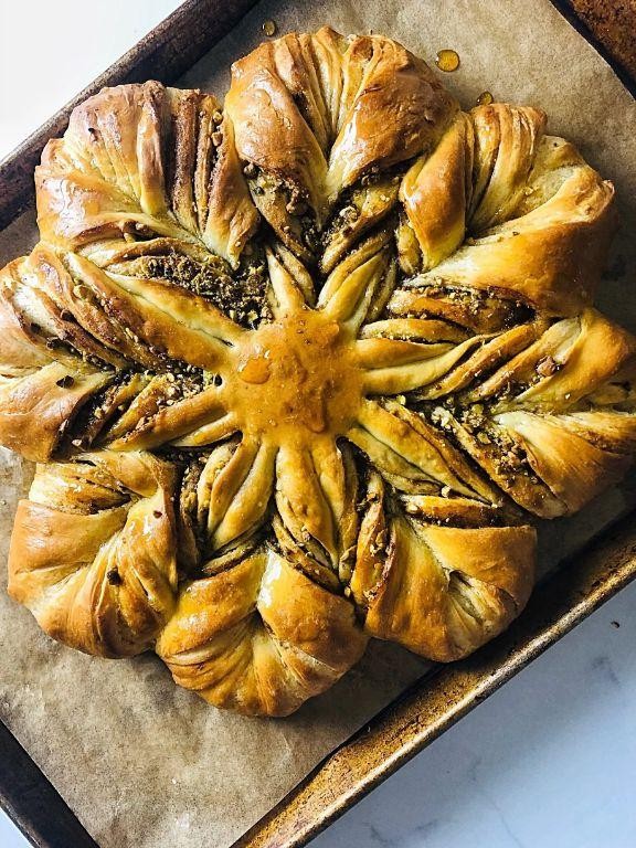 Baklava-Inspired Sweet Phyllo Bread