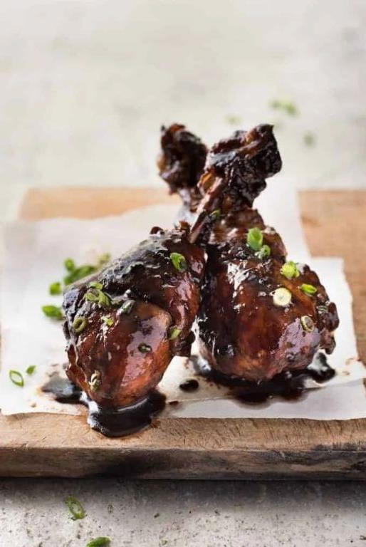 Balsamic Glazed Baked Chicken Drumsticks