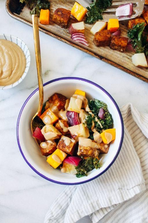 Balsamic Glazed Baked Tempeh