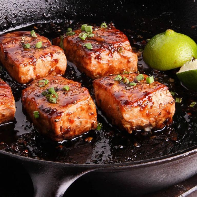 Balsamic Glazed Cast Iron Salmon