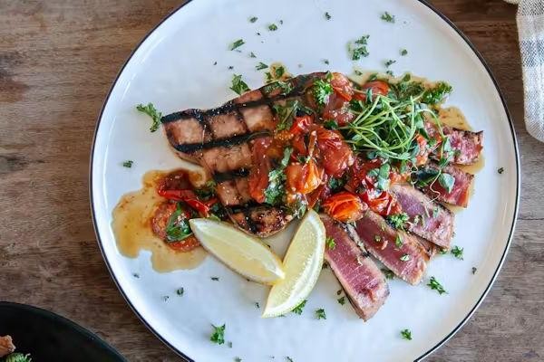 Balsamic Glazed Grilled Ahi Tuna Steaks