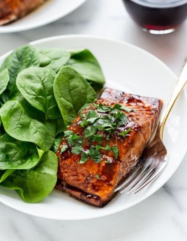 Balsamic Glazed Oven Roasted Salmon