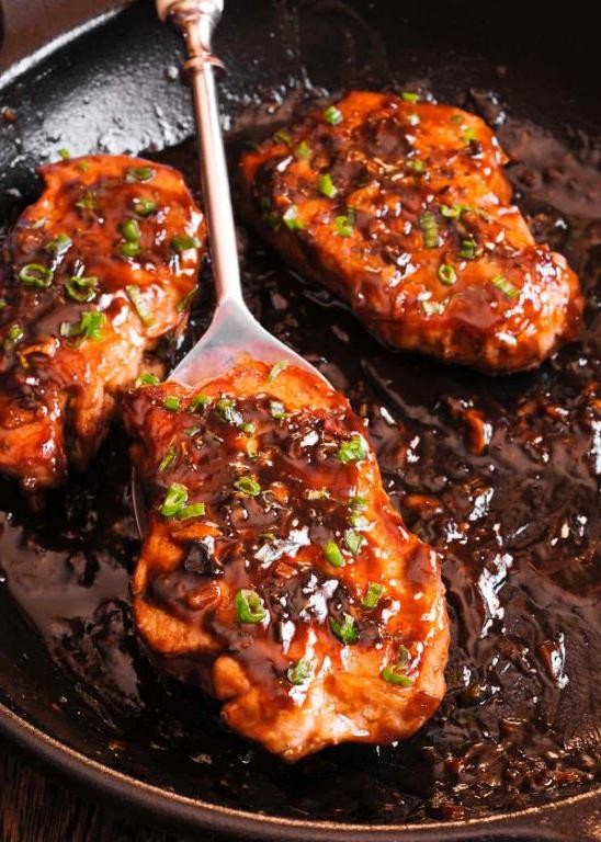 Balsamic Honey Oven-Baked Pork Chops