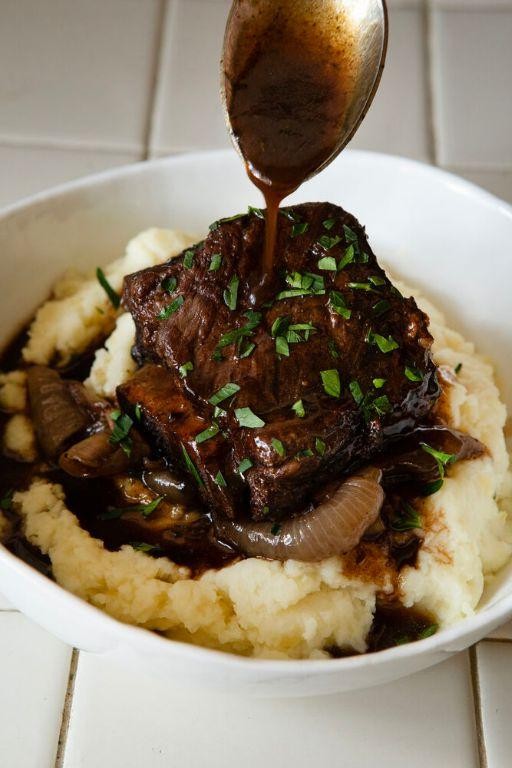 Balsamic Onion Beef Ribs Delight