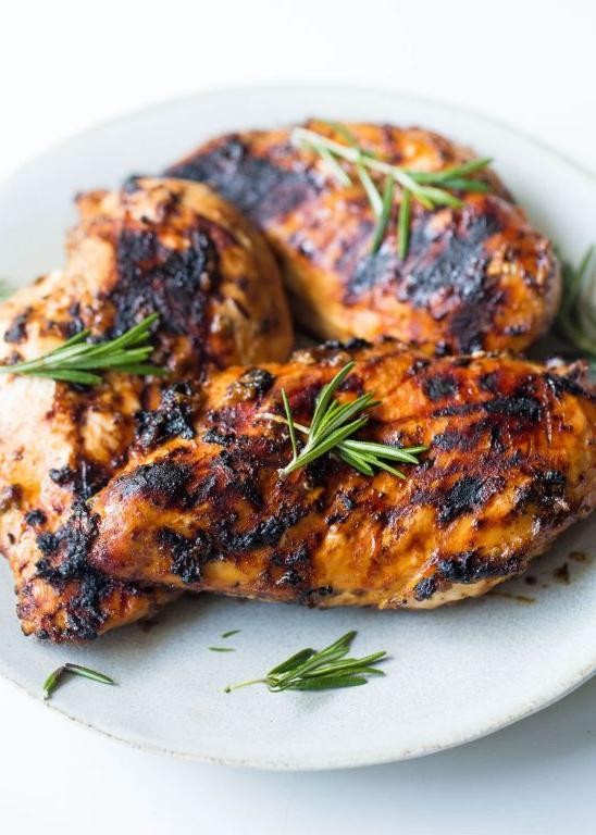 Balsamic Rosemary Grilled Chicken Thighs