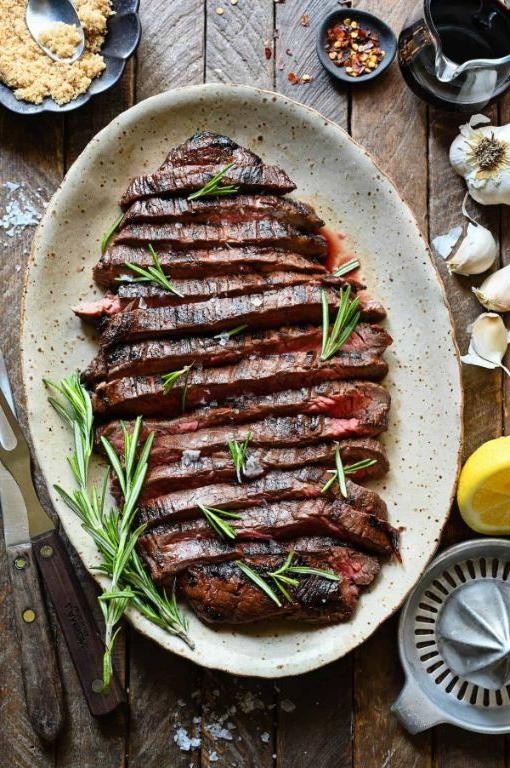 Balsamic Vinegar Marinated Chuck Steak