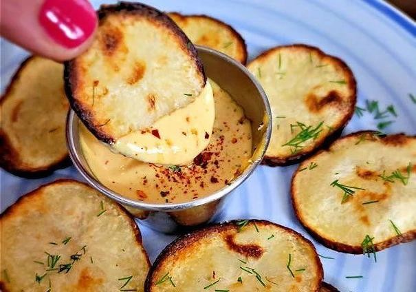 Balsamic Vinegar and Sea Salt Air Fryer Potato Chips