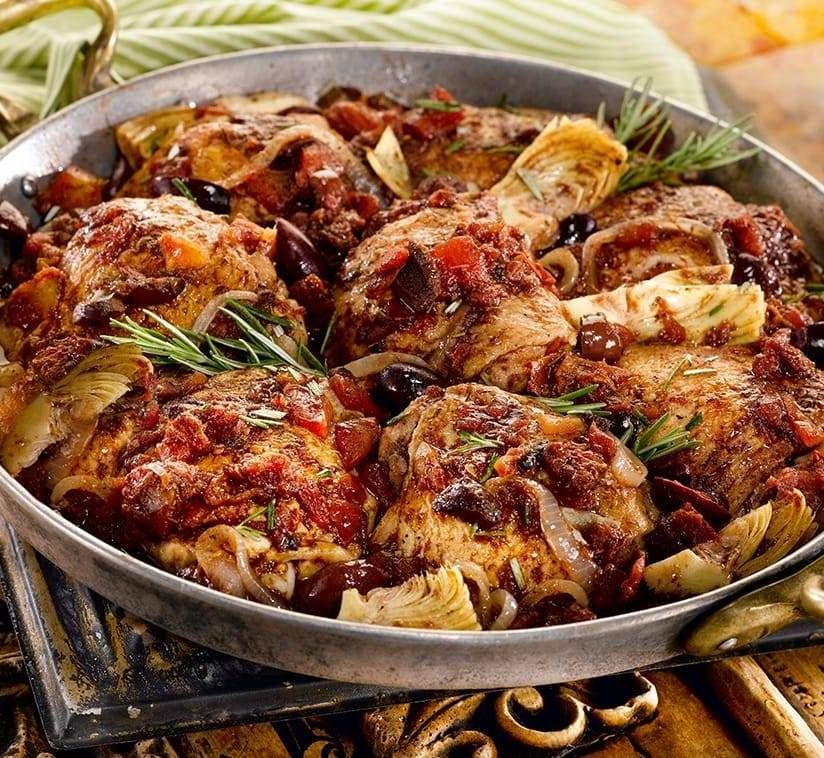 Balsamic and Rosemary Braised Chicken Thighs