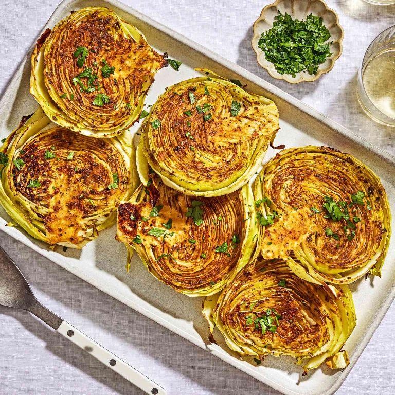 Balsamic-Glazed Cabbage Slices