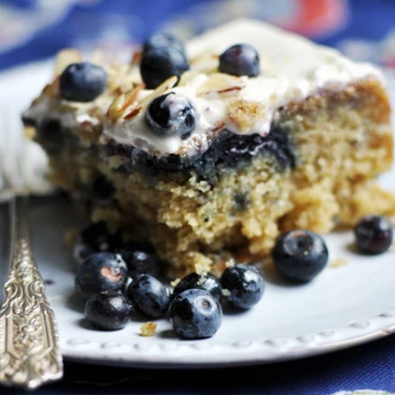 Banana Blueberry Cake Mix Dessert