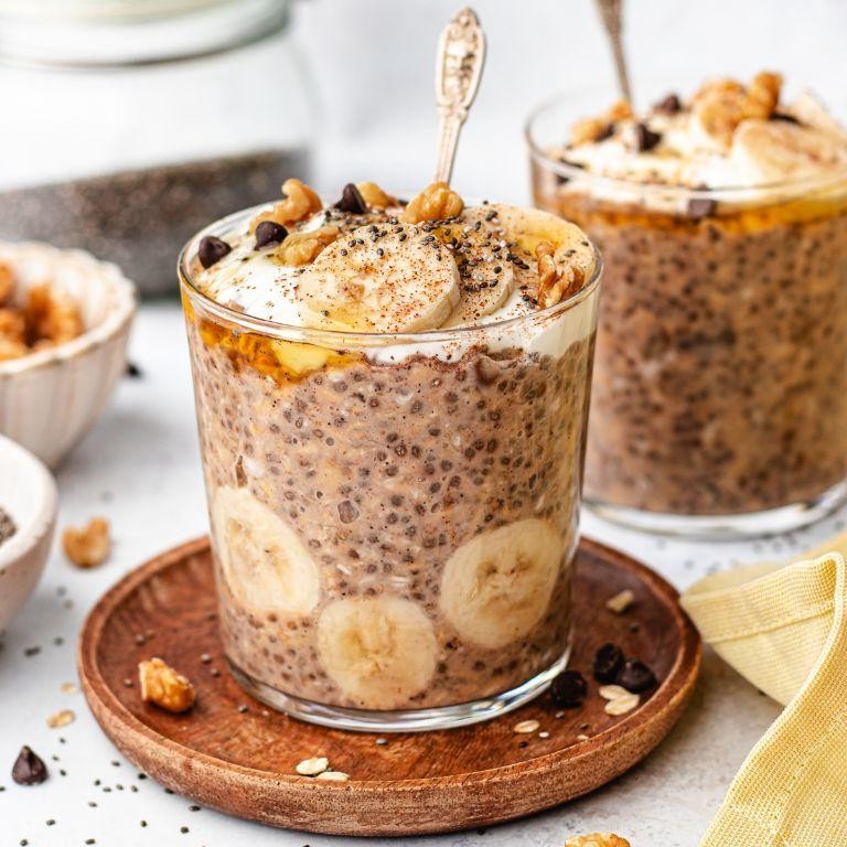 Banana Chia Seed Pudding Oatmeal