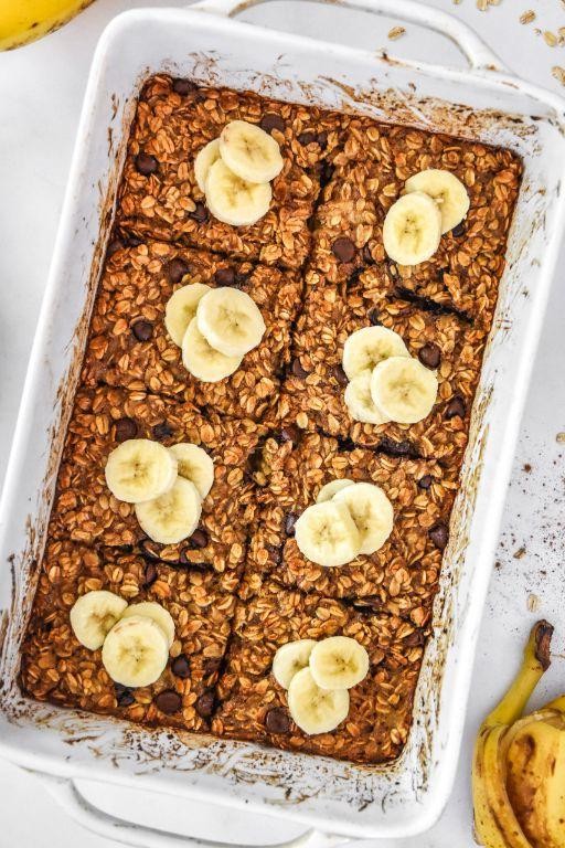 Banana Chocolate Chip Bread Casserole