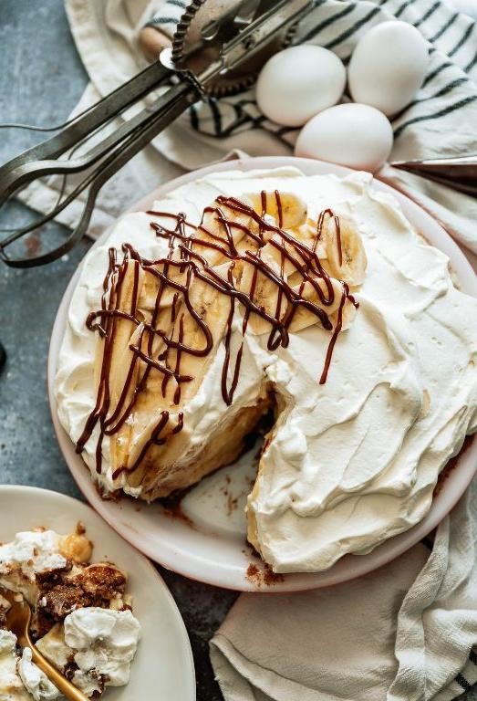 Banana Cream Pie with Nutella