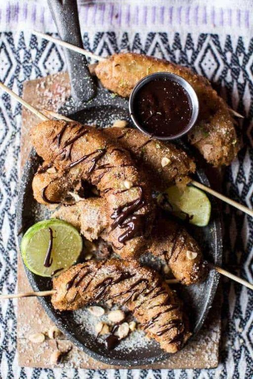 Banana Fritters with Chocolate Chips