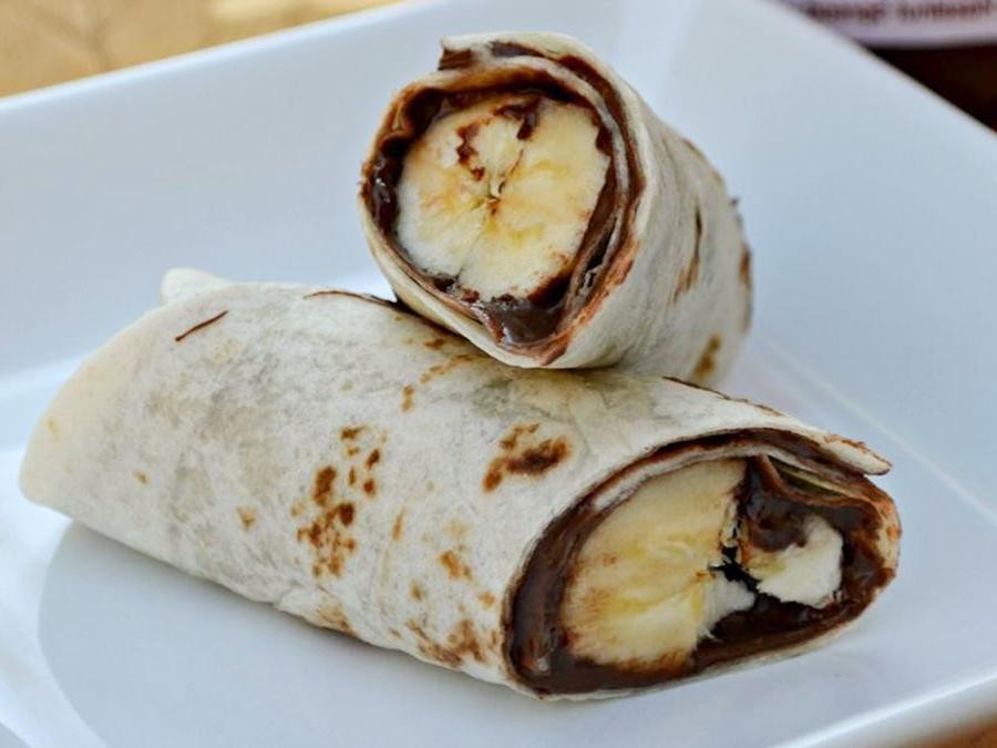 Banana Nutella Wraps
