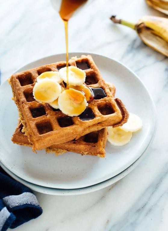 Banana Oat Gluten-Free Waffles