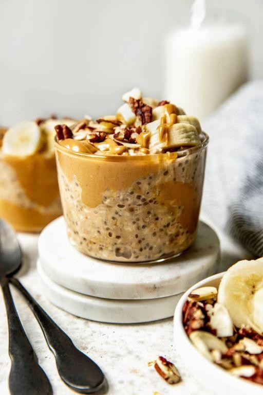 Banana Peanut Butter Overnight Oats