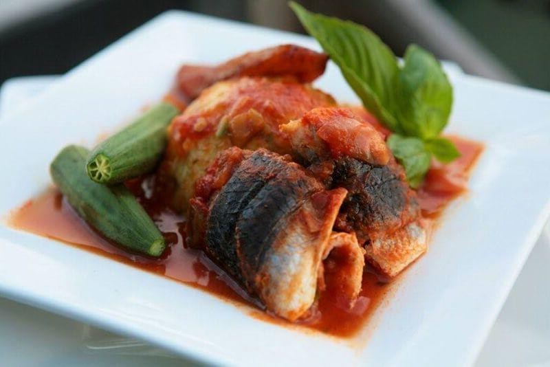 Barbadian Cou-Cou and Flying Fish