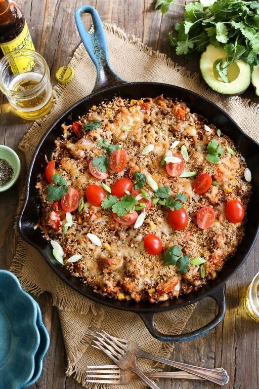 Barbecue Chicken Quinoa Bake