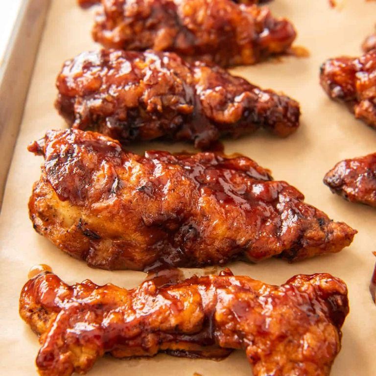 Barbecue Glazed Chicken Strips