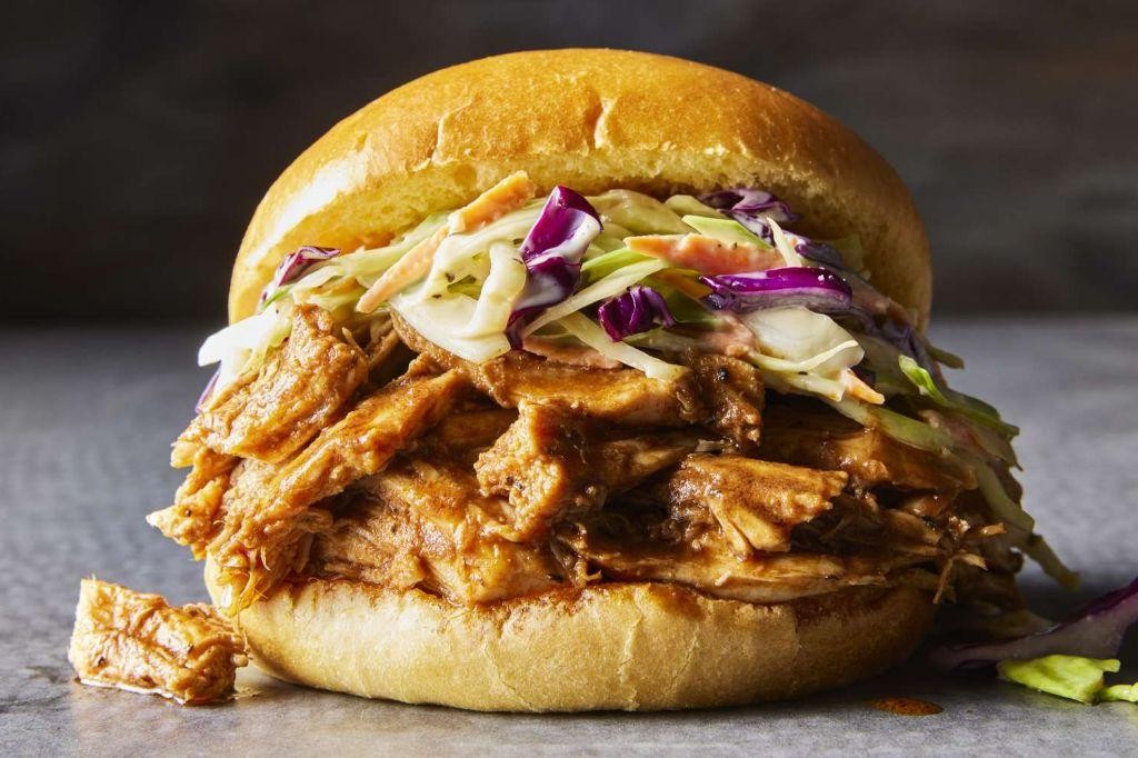 Barbecue Pulled Chicken Sandwiches