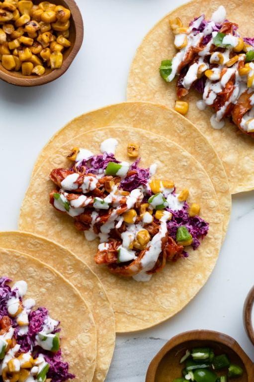 Barbecue Ranch Chicken Tacos