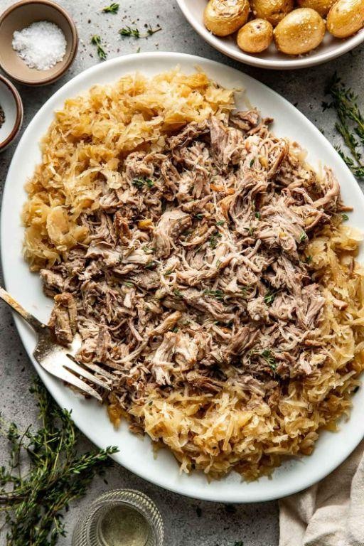 Barbecue Sauerkraut Pulled Pork