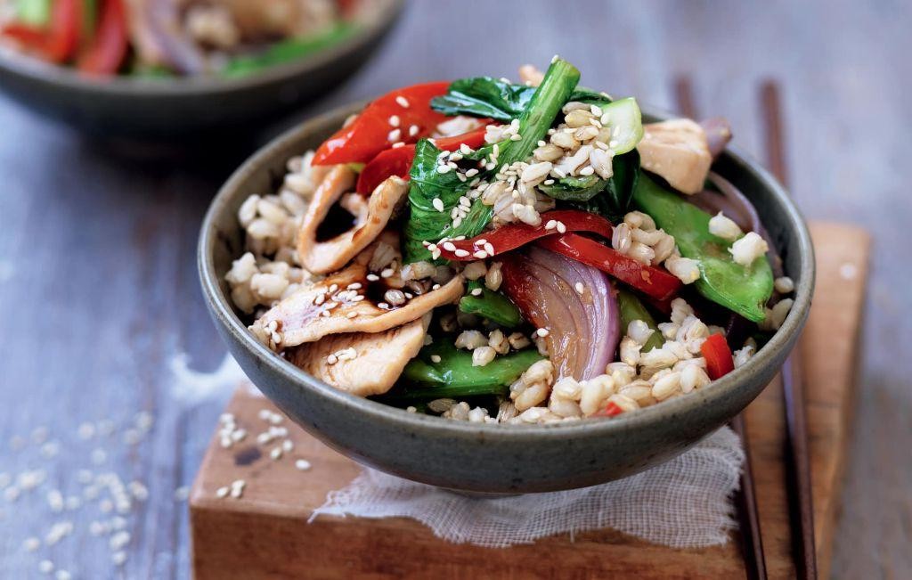 Barley and Vegetable Stir Fry