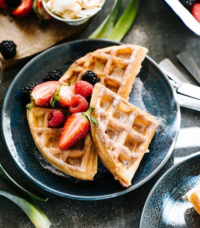 Basic Sourdough Waffles