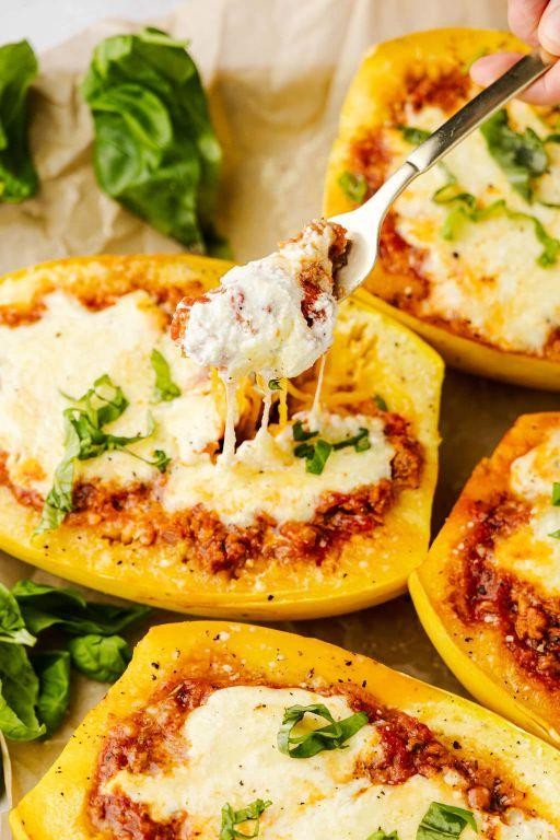 Basil and Ricotta Lasagna Boats