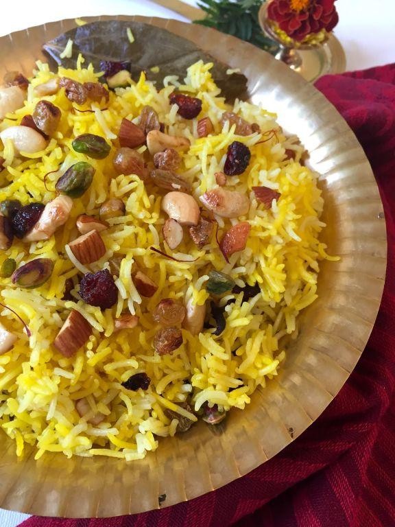 Basmati Rice with Saffron and Nuts