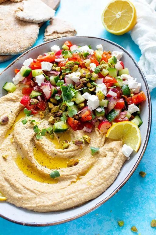 Bat Wing Hummus Platter