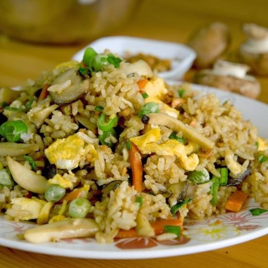 Beansprouts and Mushroom Fried Rice