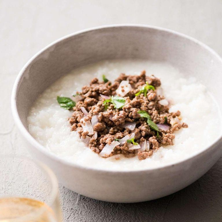 Beef Broth and Rice Porridge