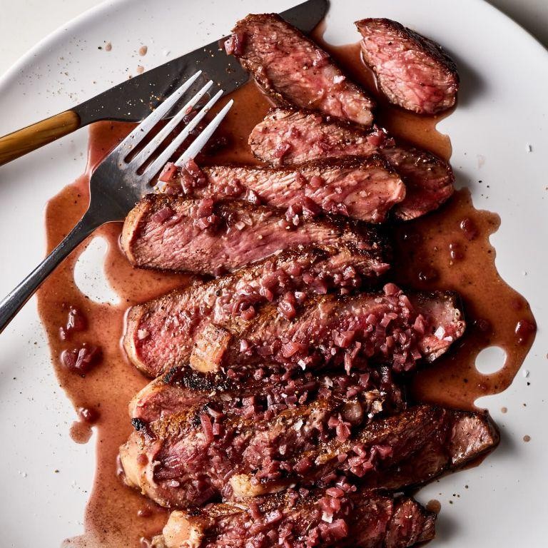 Beef Cube Steak with Rich Red Wine Reduction Gravy